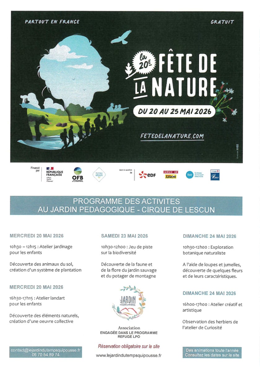 20ème Fête de la Nature - Atelier créatif et artistique