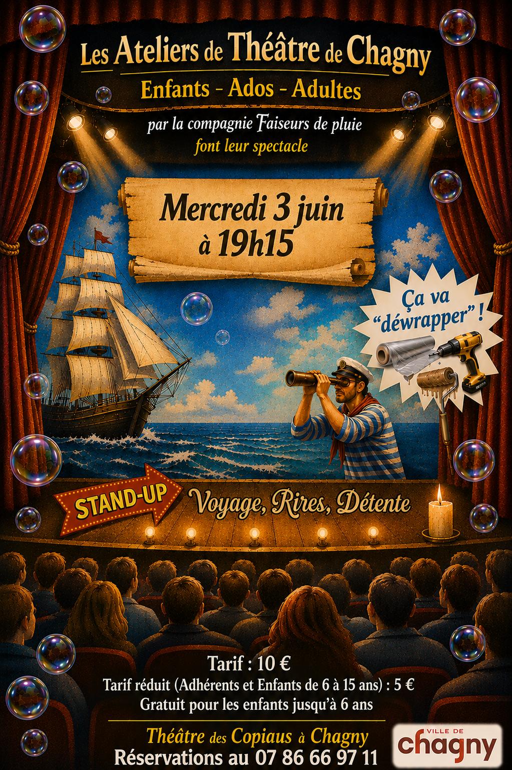 Spectacle des ateliers de théâtre de Chagny