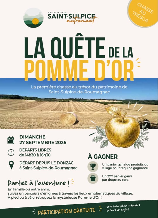 Chasse au trésor : quête de la pomme d'or !