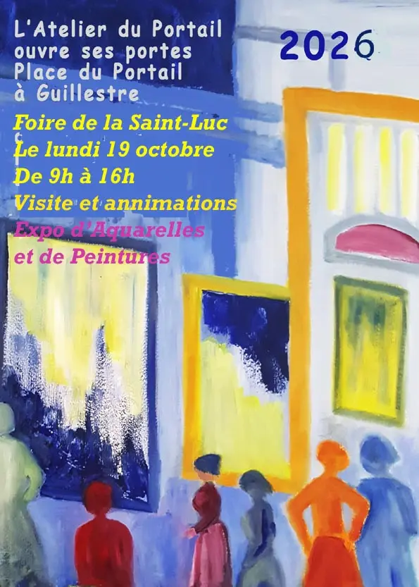 Exposition d'aquarelles de l'Atelier du portail - foire de la St Luc