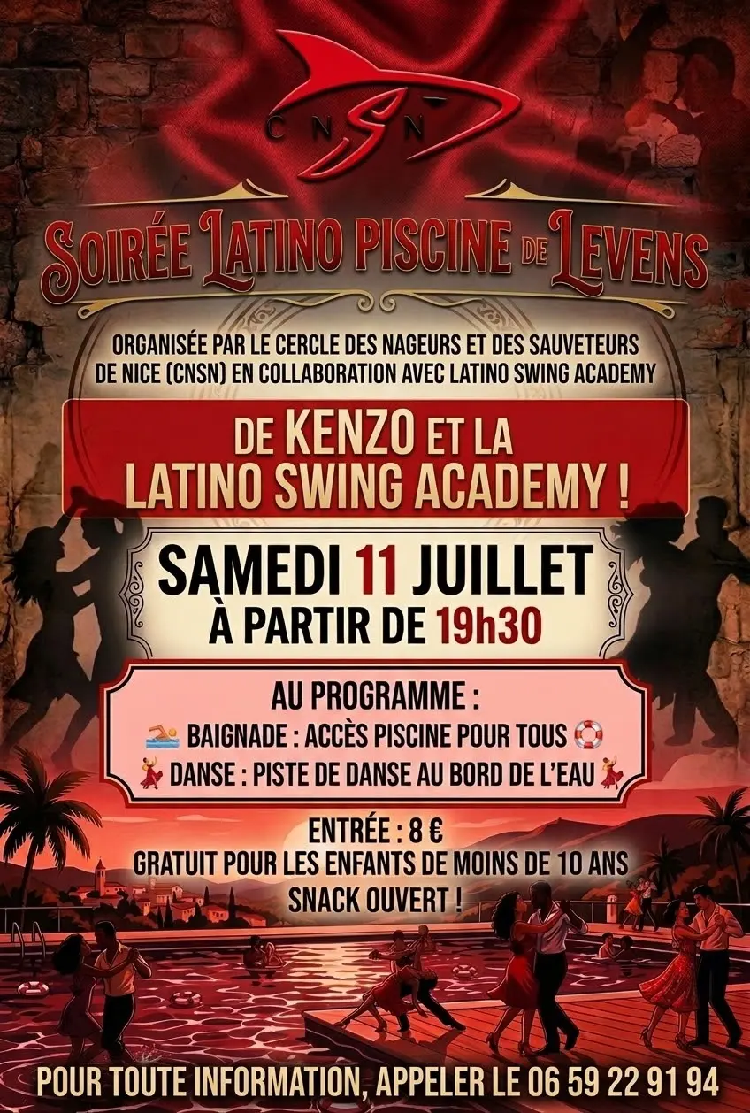 Soirée Latino à la Piscine de Levens