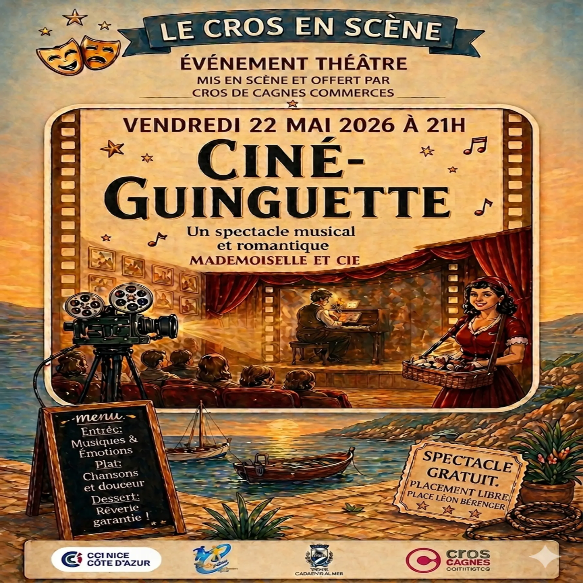 spectacle théâtral - "Ciné Guingette"