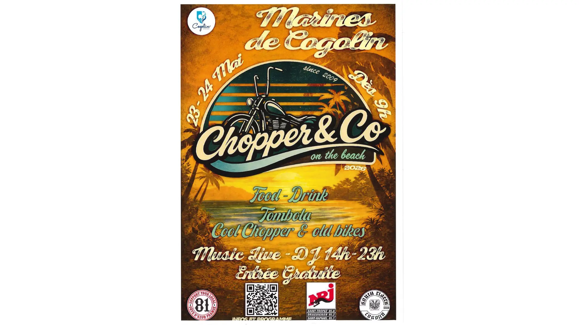 Chopper & co on the beach