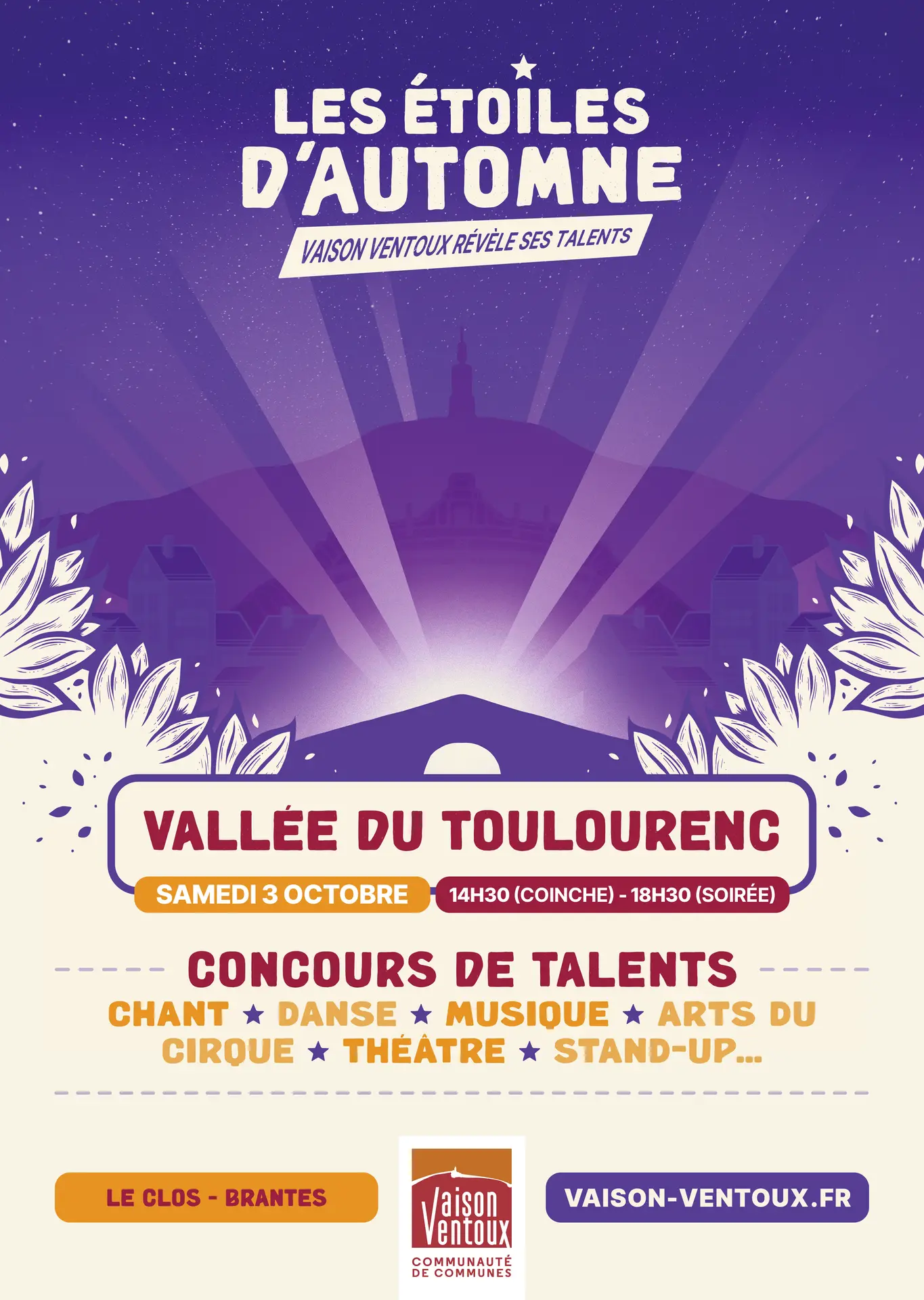 "Les étoiles d'automne" dans la Vallée du Toulourenc