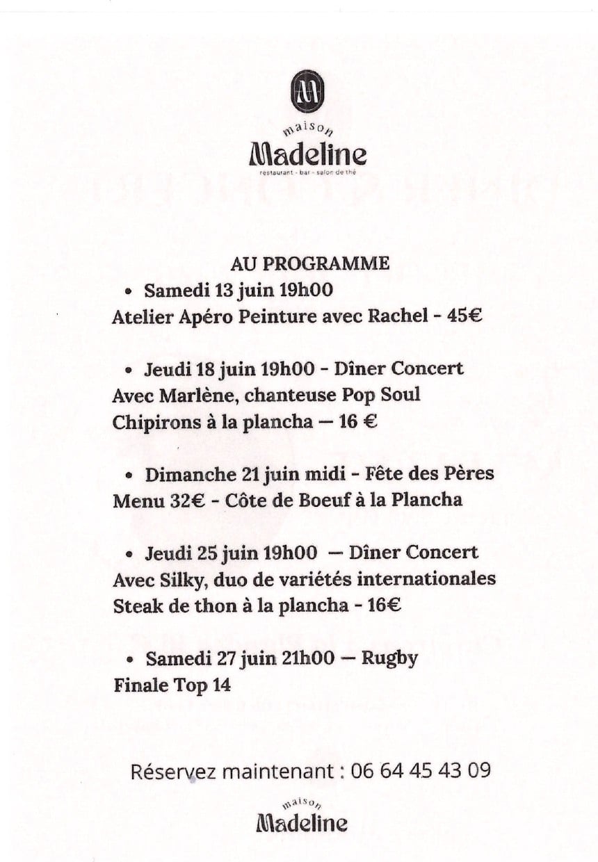 Rugby Finale Top 14 à la Maison Madeline