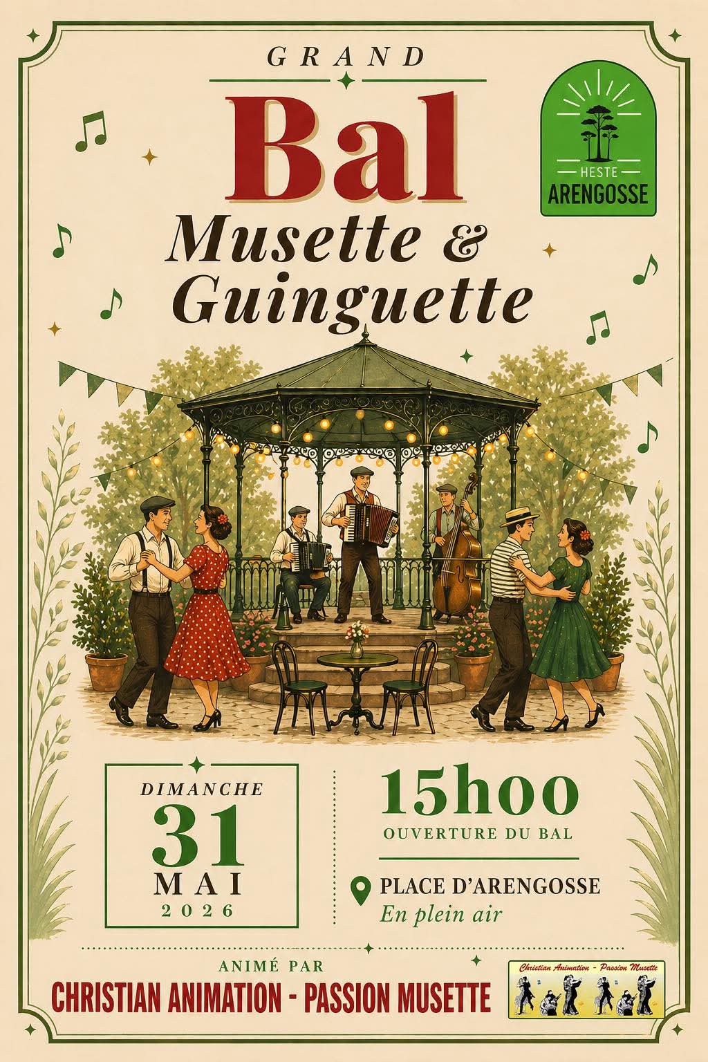 Grand Bal Musette et Guinguette - Heste Arengosse