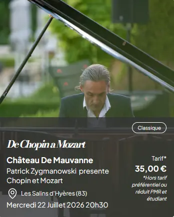 Les musicales dans les vignes : de Chopin à Mozart