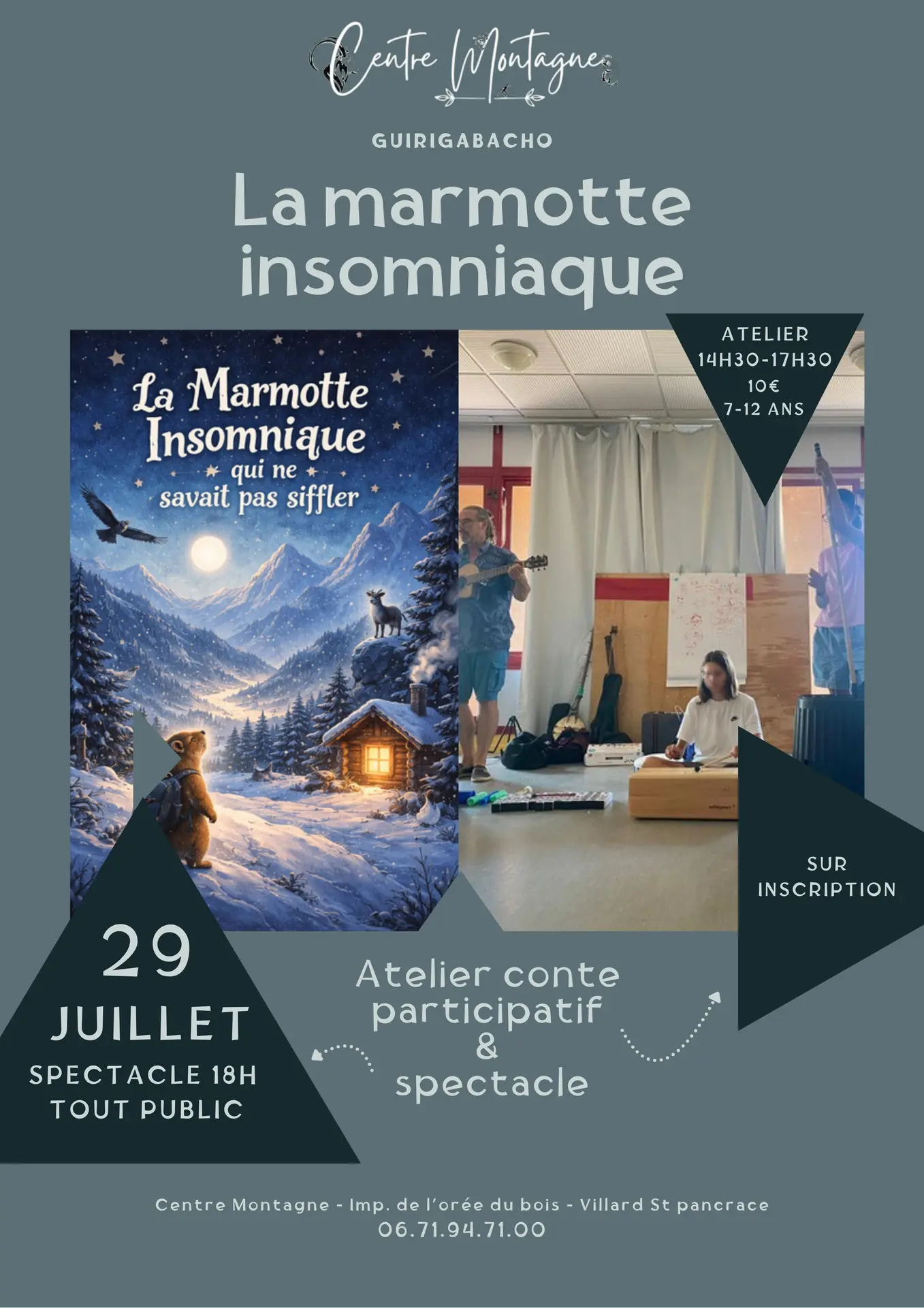Atelier conte participatif & Spectacle au Centre Montagne