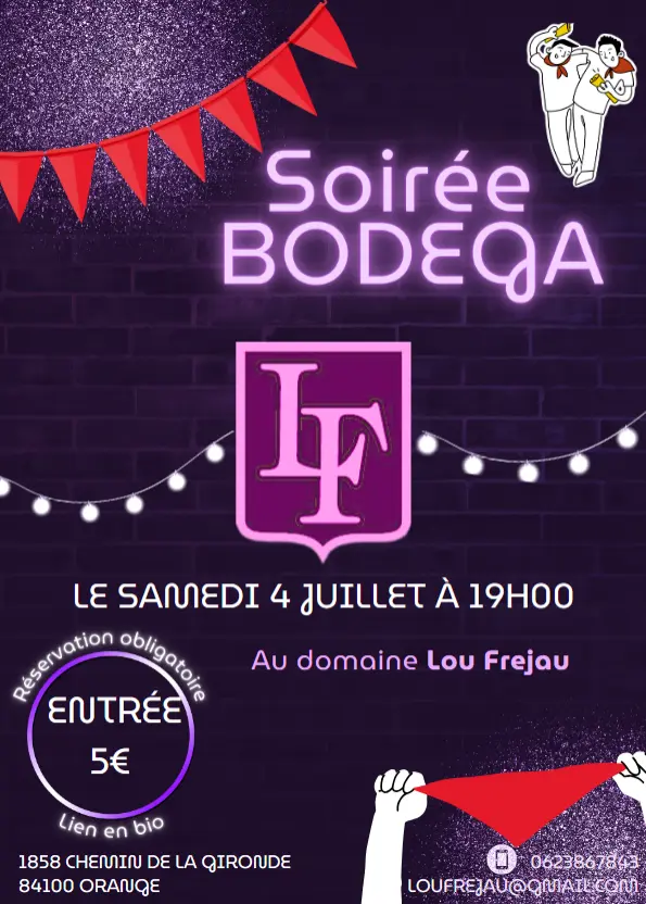 Soirée bodega au domaine Lou Frejau