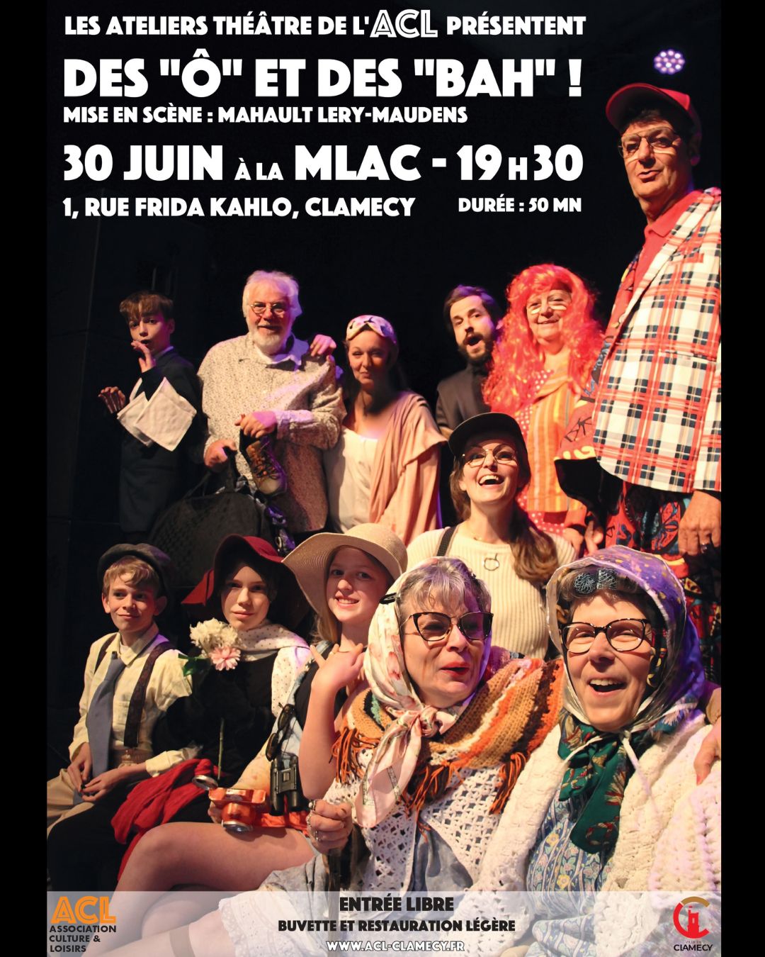 Les ateliers théâtre de l'ACL présentent : Des "Ô" et des "Bah" !
