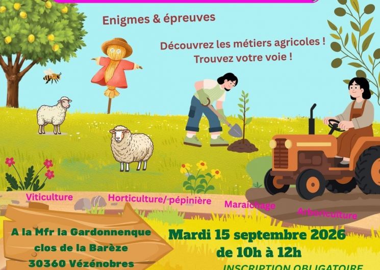Escape game agricole – La Grande Évasion des Métiers de la Terre