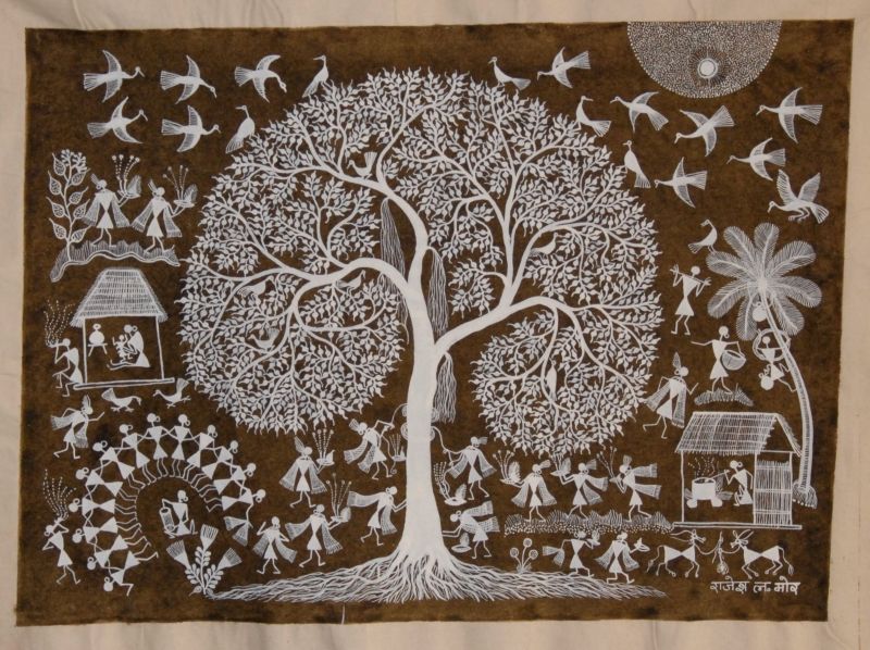 peintures Warli de l'Inde