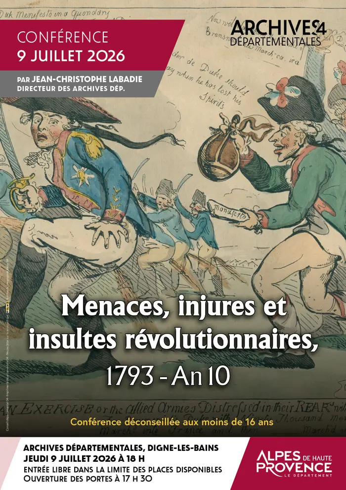 Conférence - Menaces, injures et insultes révolutionnaires (1793 -an 10)