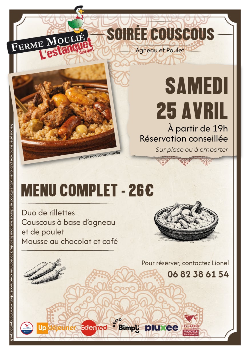 Soirée Couscous à la ferme !