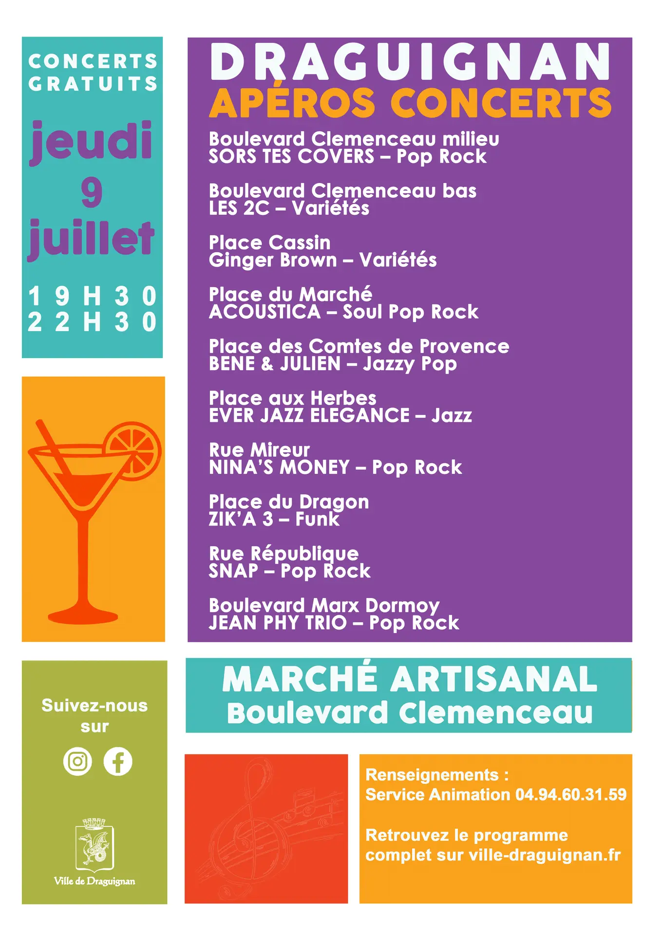 Apéro Concerts - Marché nocturne