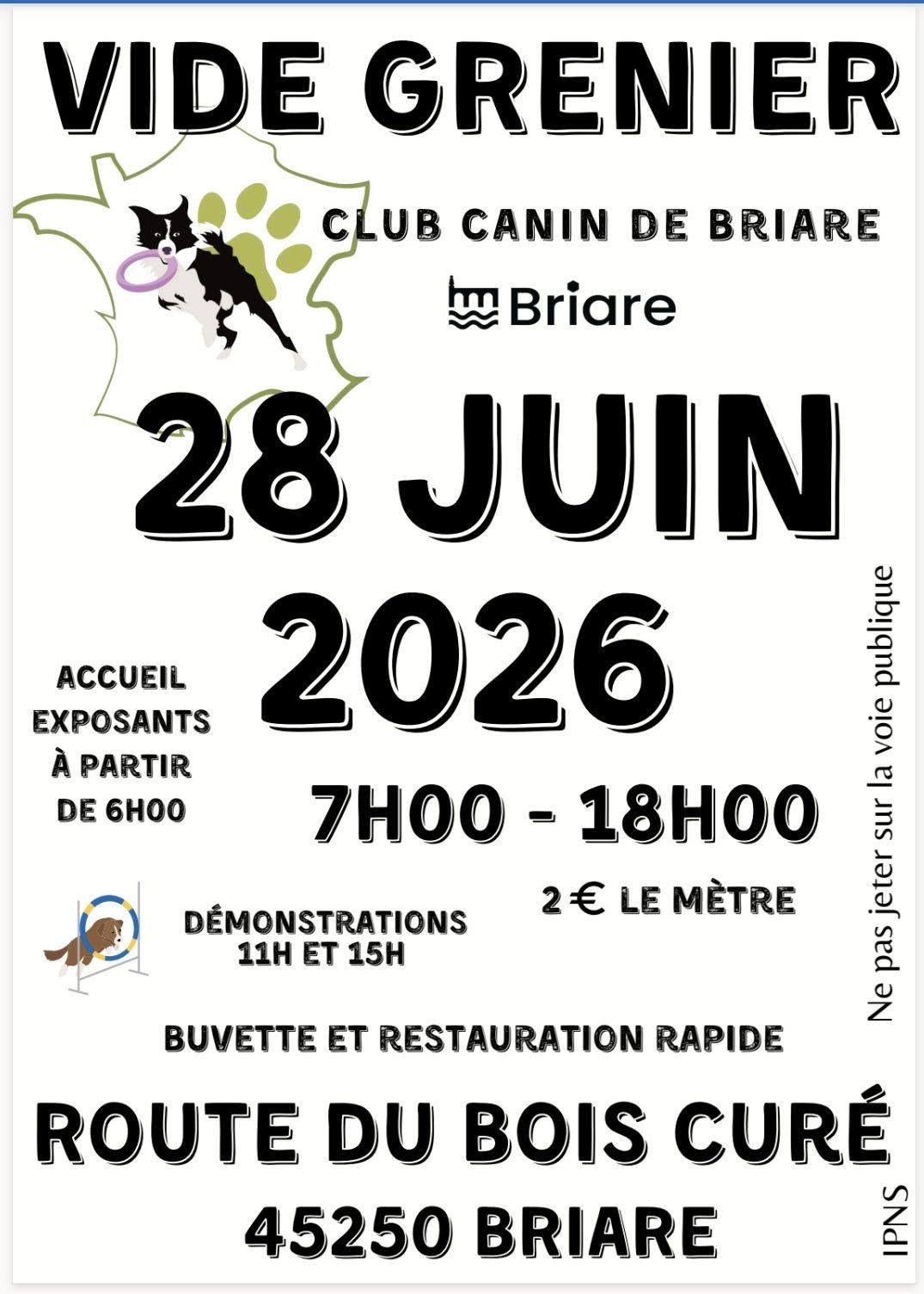 Vide-grenier du Club canin de Braire