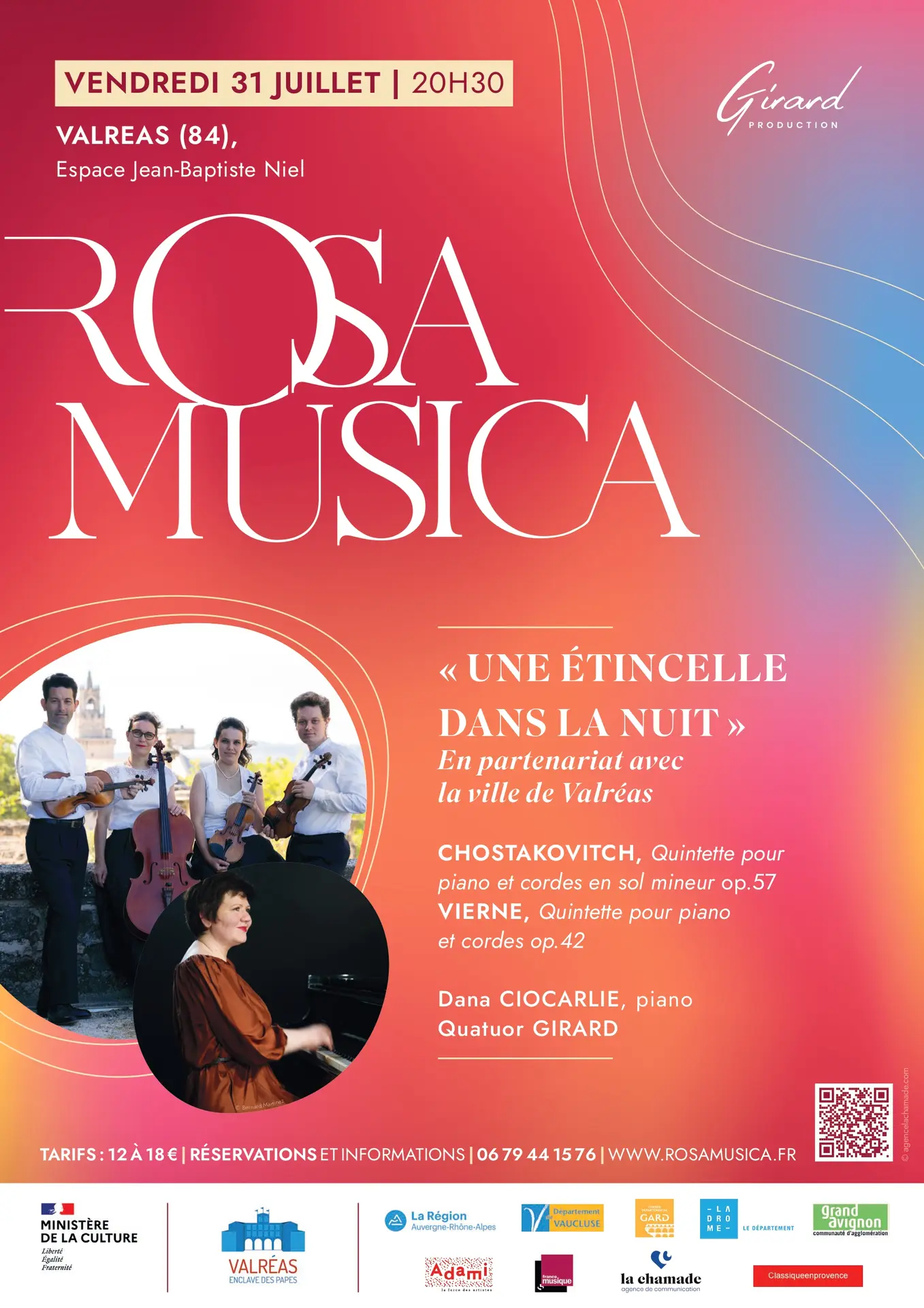 Festival Rosa Musica avec le concert « Une étincelle dans la nuit »
