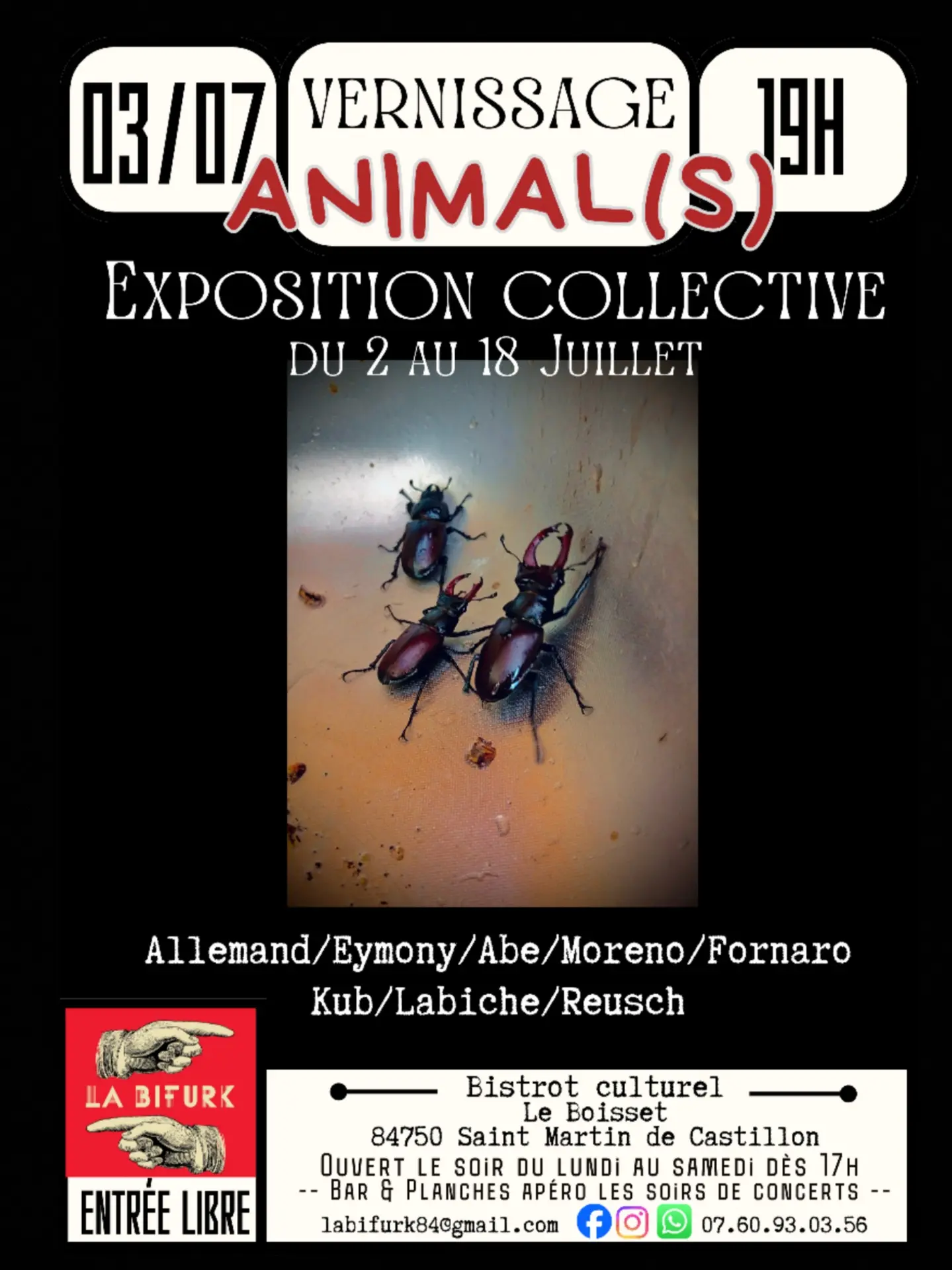 VERNISSAGE "ANIMAL(S)