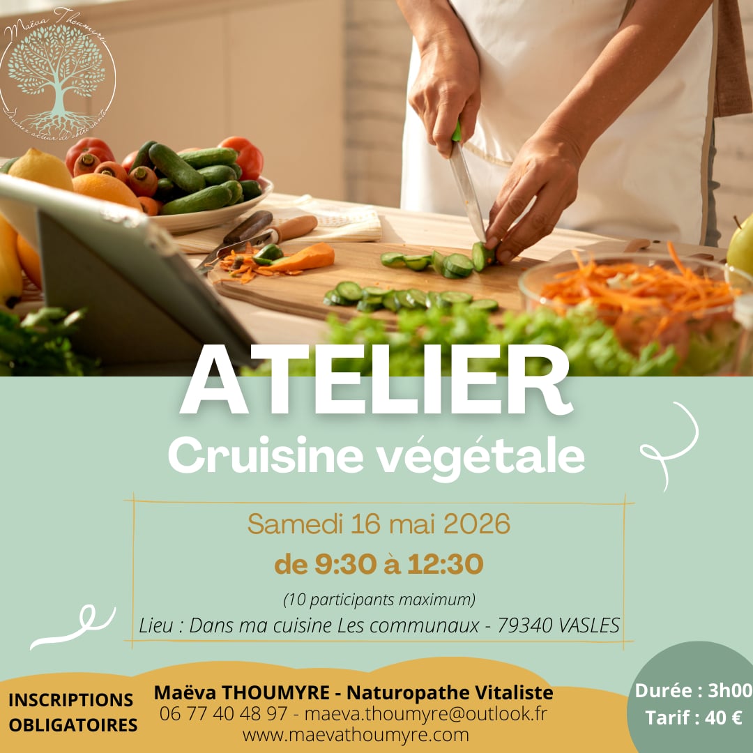Atelier naturopathie : cuisine végétale
