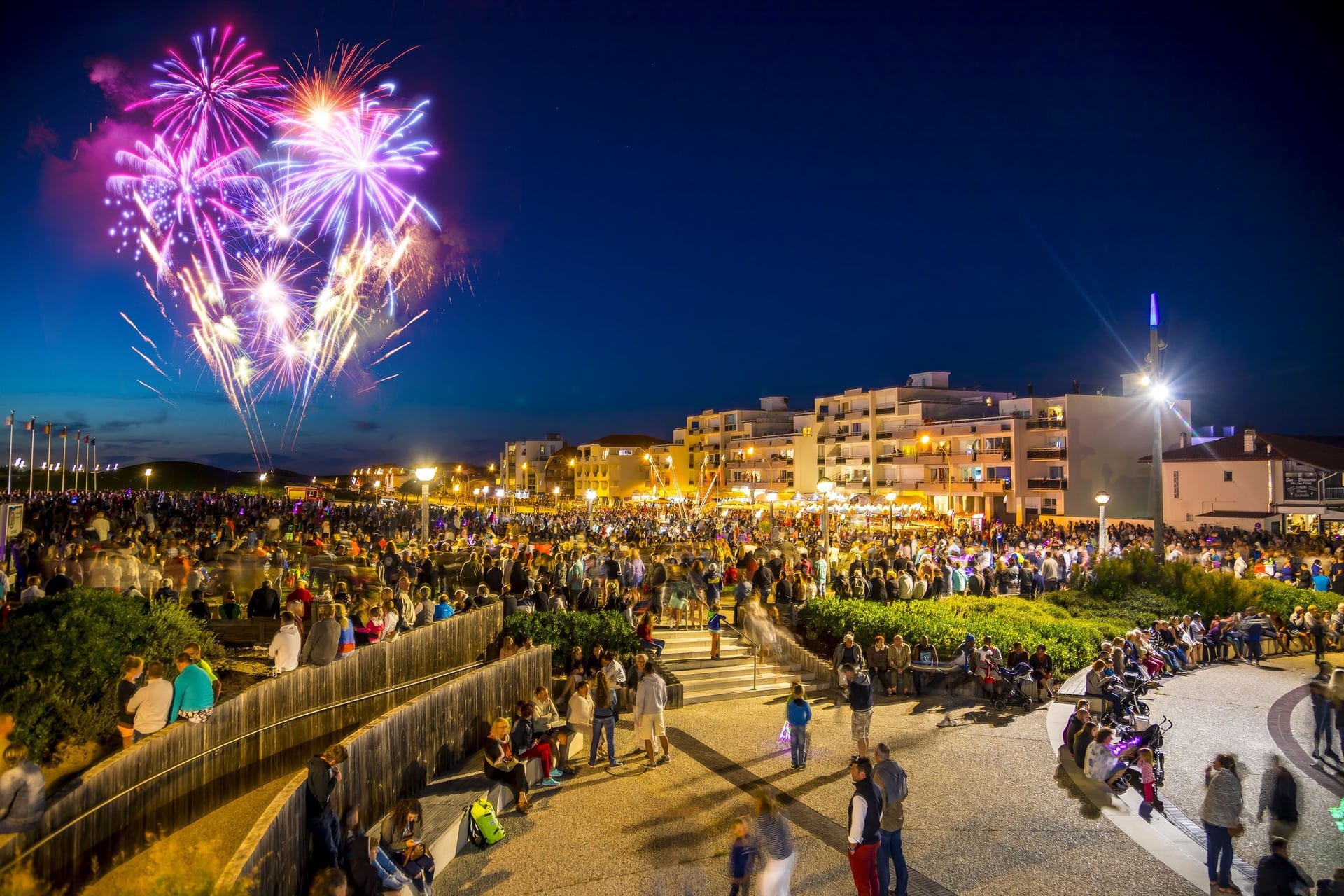 Bal et Feu d'artifices du 14 juillet à Biscarrosse