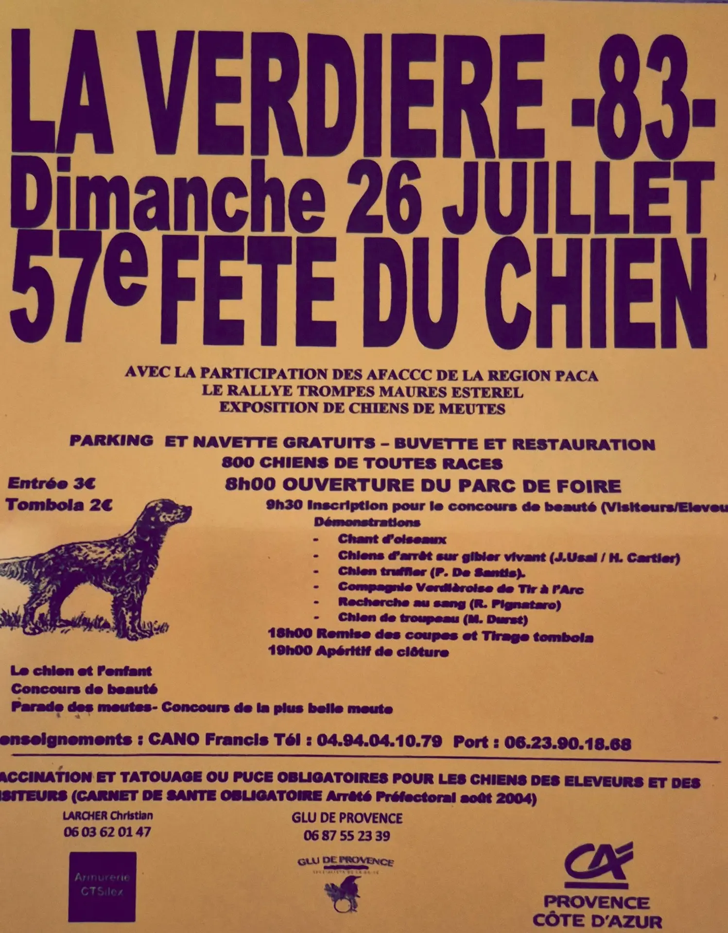 Fête du chien : expositions, concours, démonstrations