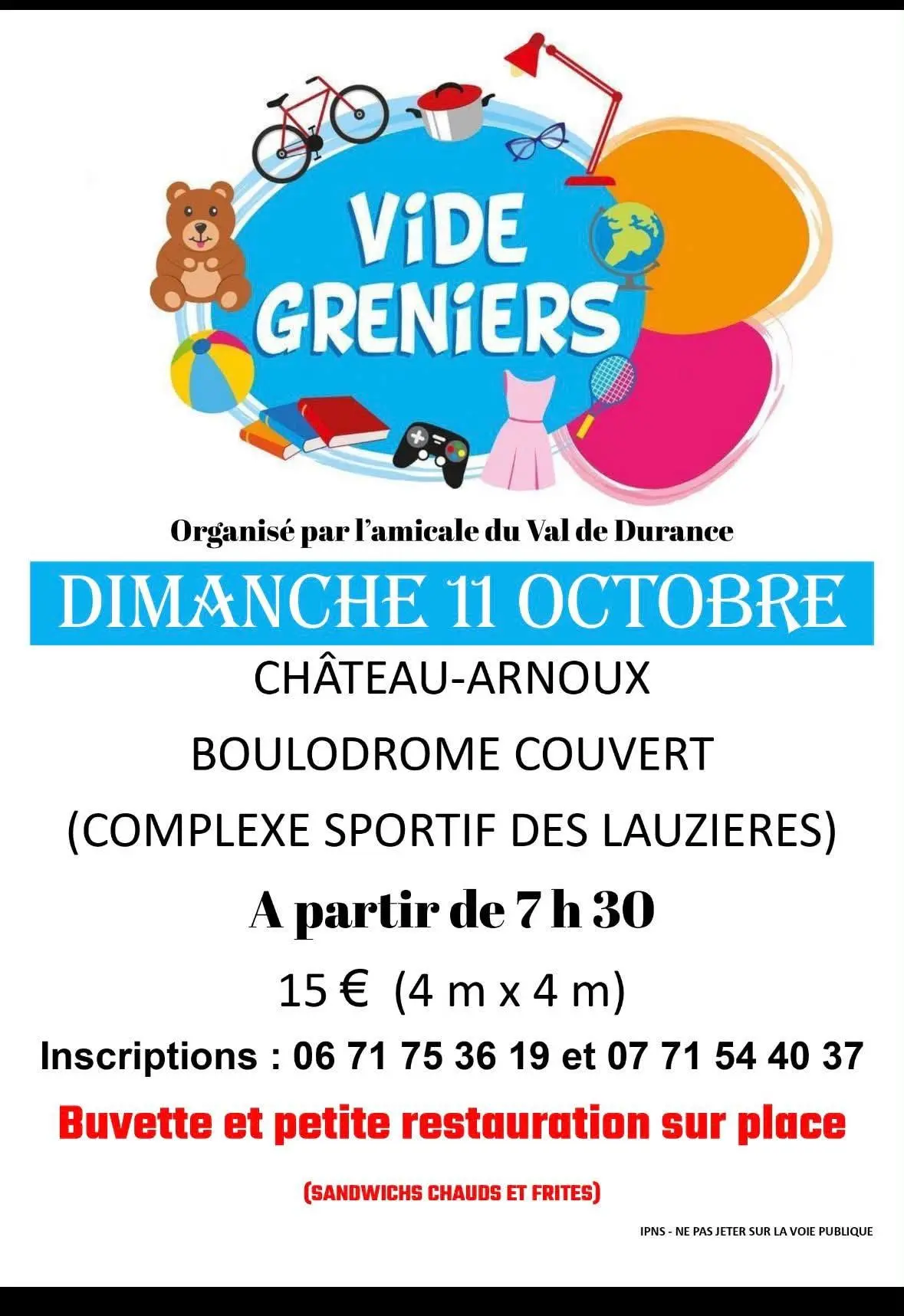 Vide greniers à Château-Arnoux