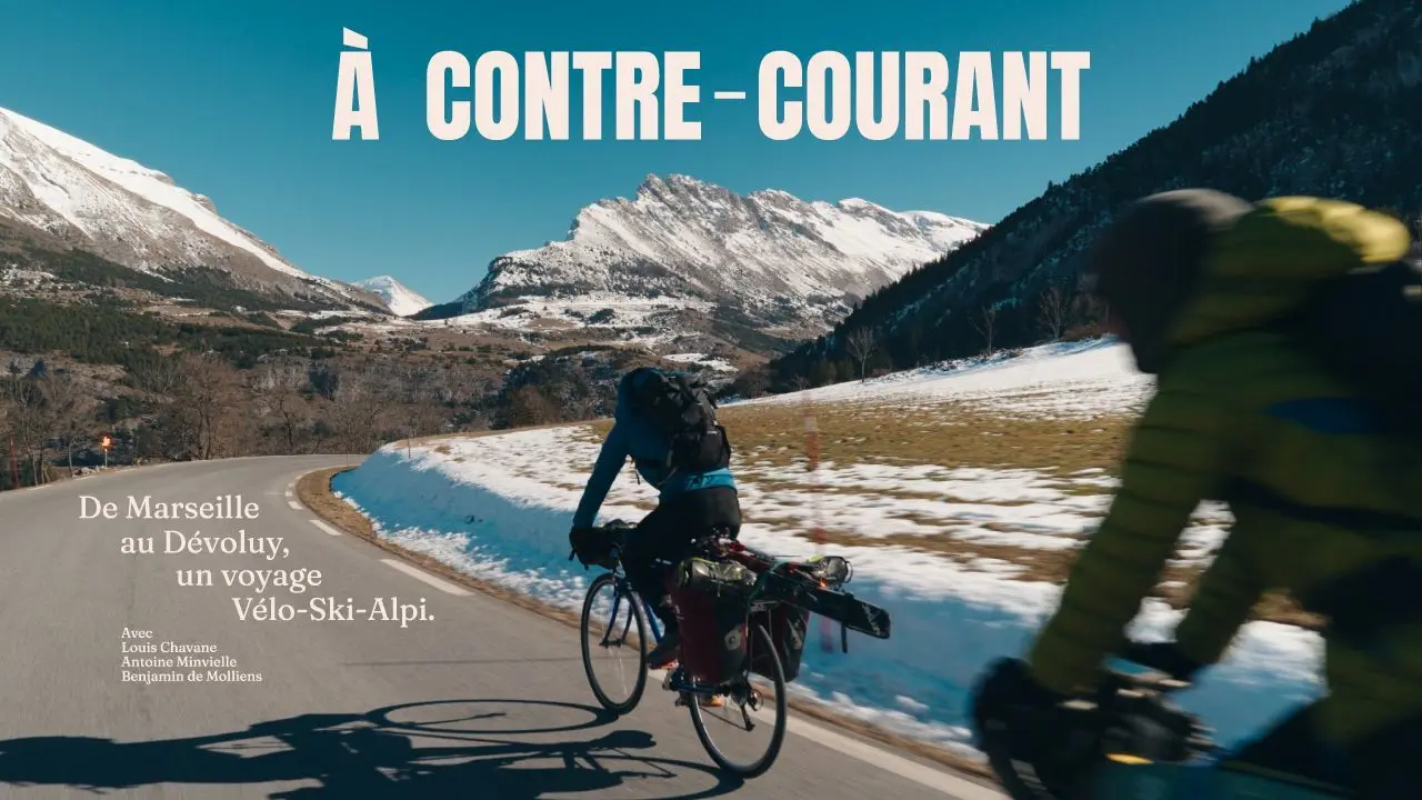 Projection du film : Marseille au Dévoluy, un voyage vélo ski/alpi – A contre courant