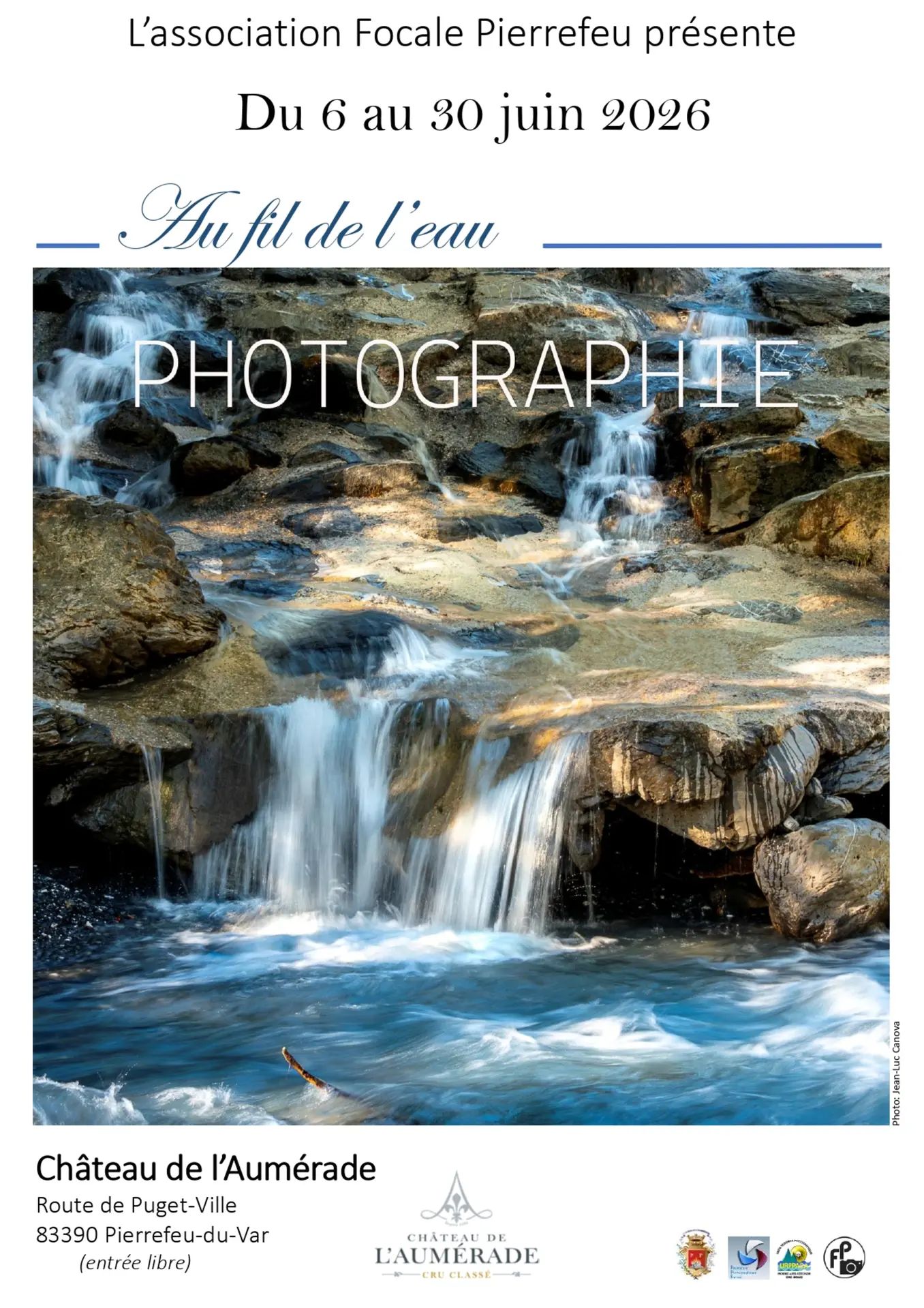 Exposition "Au fil de l'eau"  du Club focale Pierrefeu