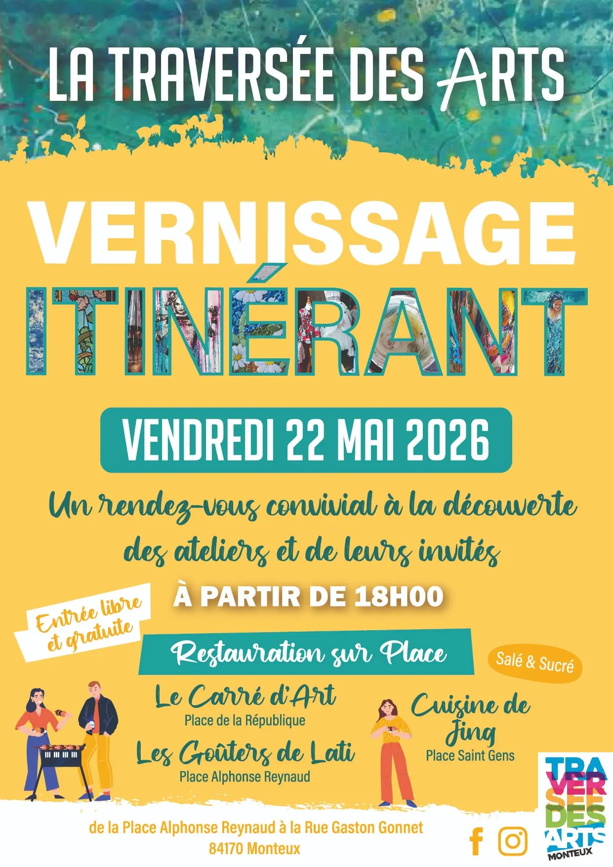 Vernissage itinérant de la Traversée des Arts