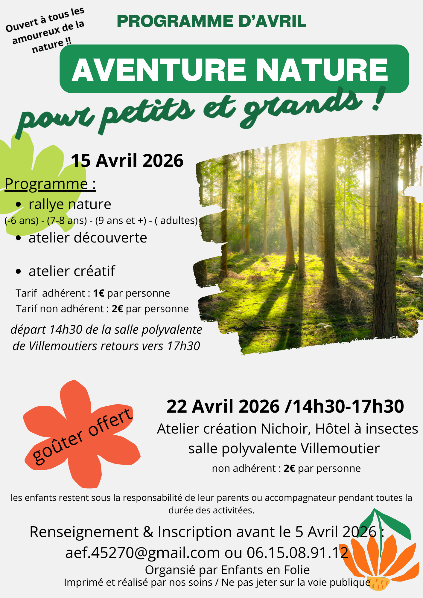 Atelier création nichoir, hôtel à insectes