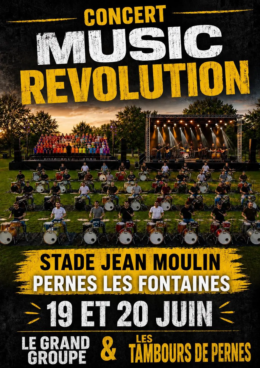 Concert : Le Grand Groupe & Les Tambours de Pernes