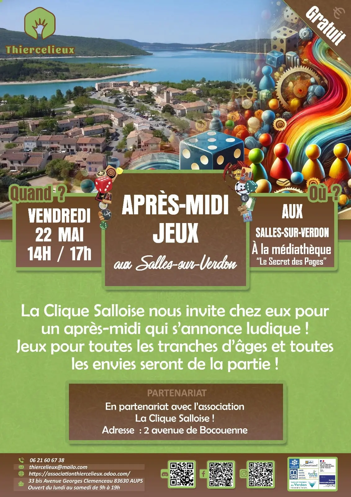 Après-midi "Jeux de société" avec Thiercelieux
