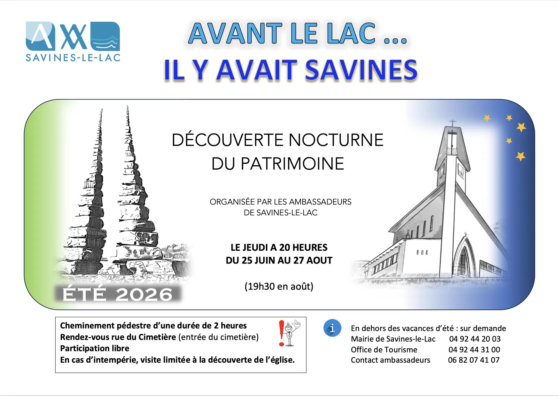 Découverte nocturne du patrimoine "Savines"