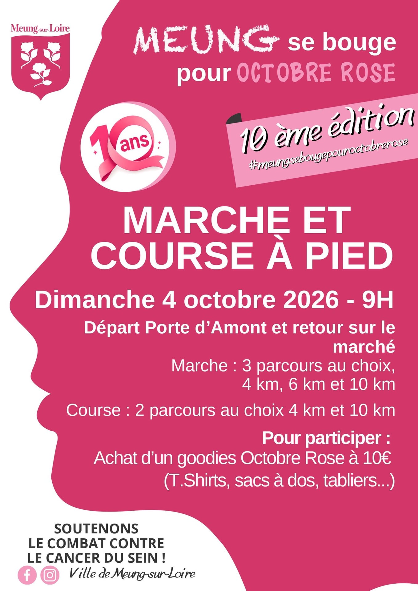 Meung se bouge pour Octobre Rose