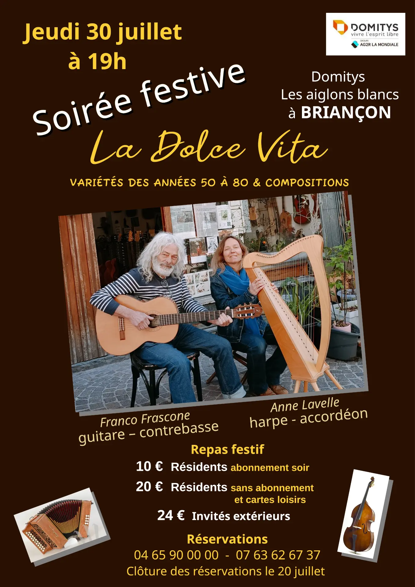 La Dolce Vita, soirée festive à la Résidence Domitys