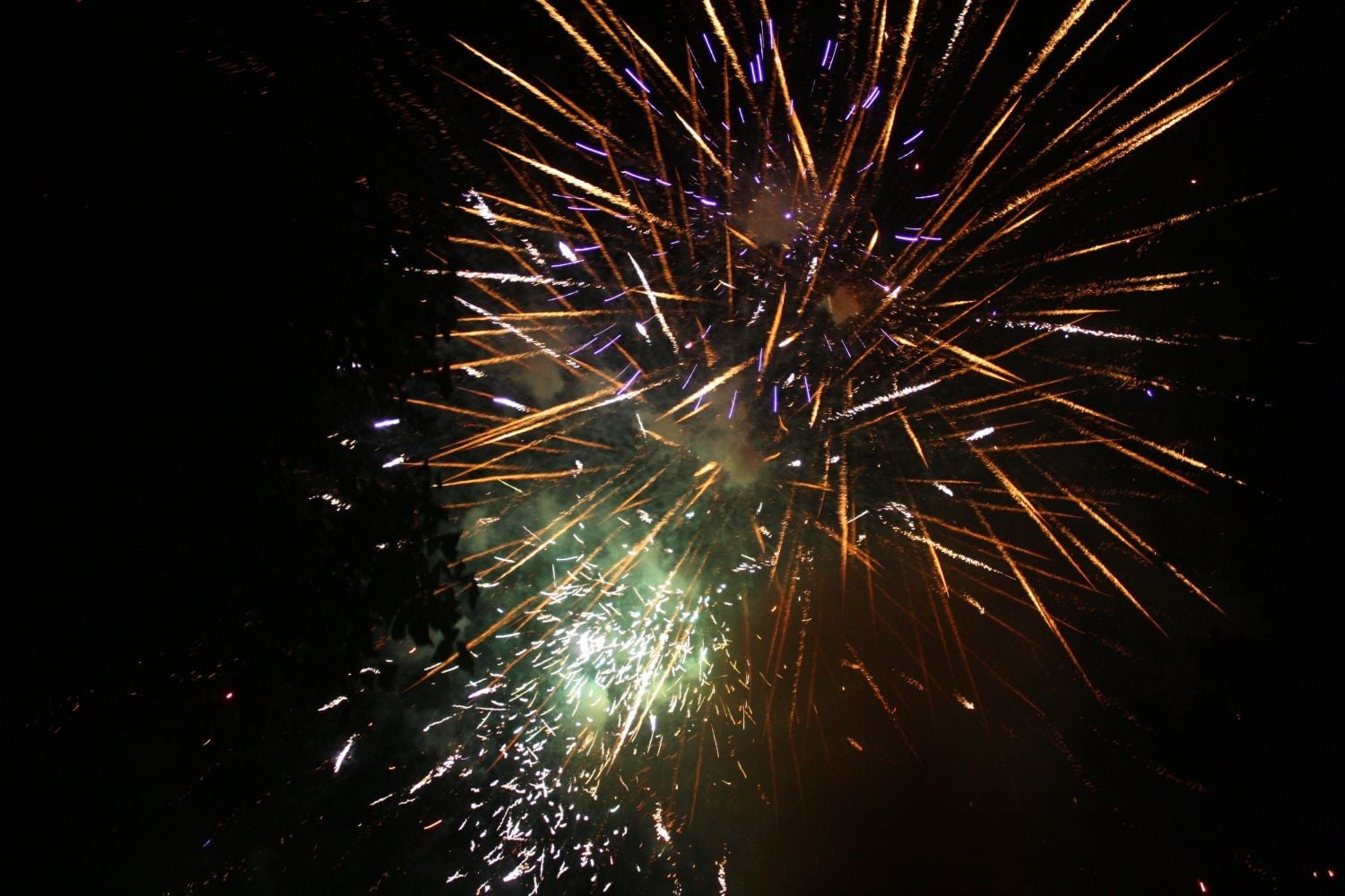 Feu d’artifice et bal disco