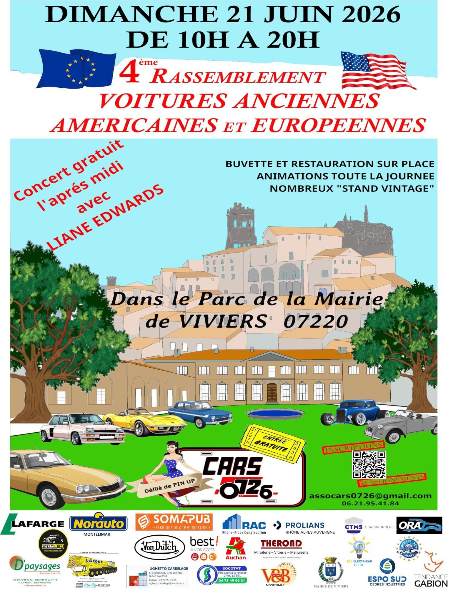 4ème Rassemblement Voitures Anciennes Américaines et Européennes