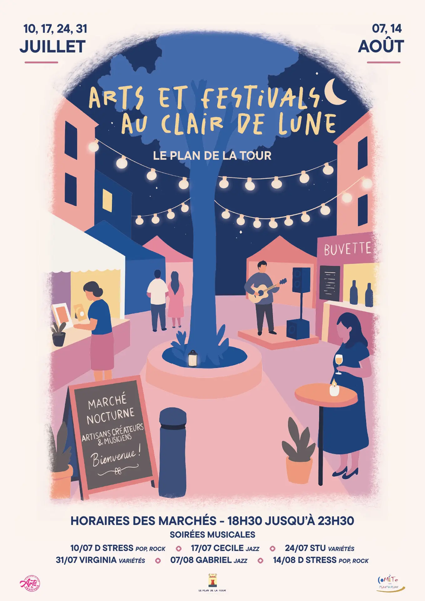 Arts et Festivals au Clair de Lune - Marché artisanal nocturne