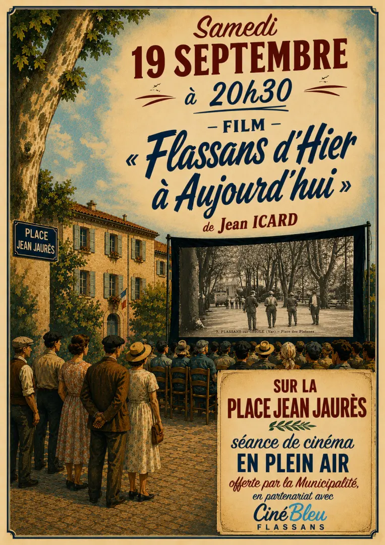 Cinéma en plein air à Flassans