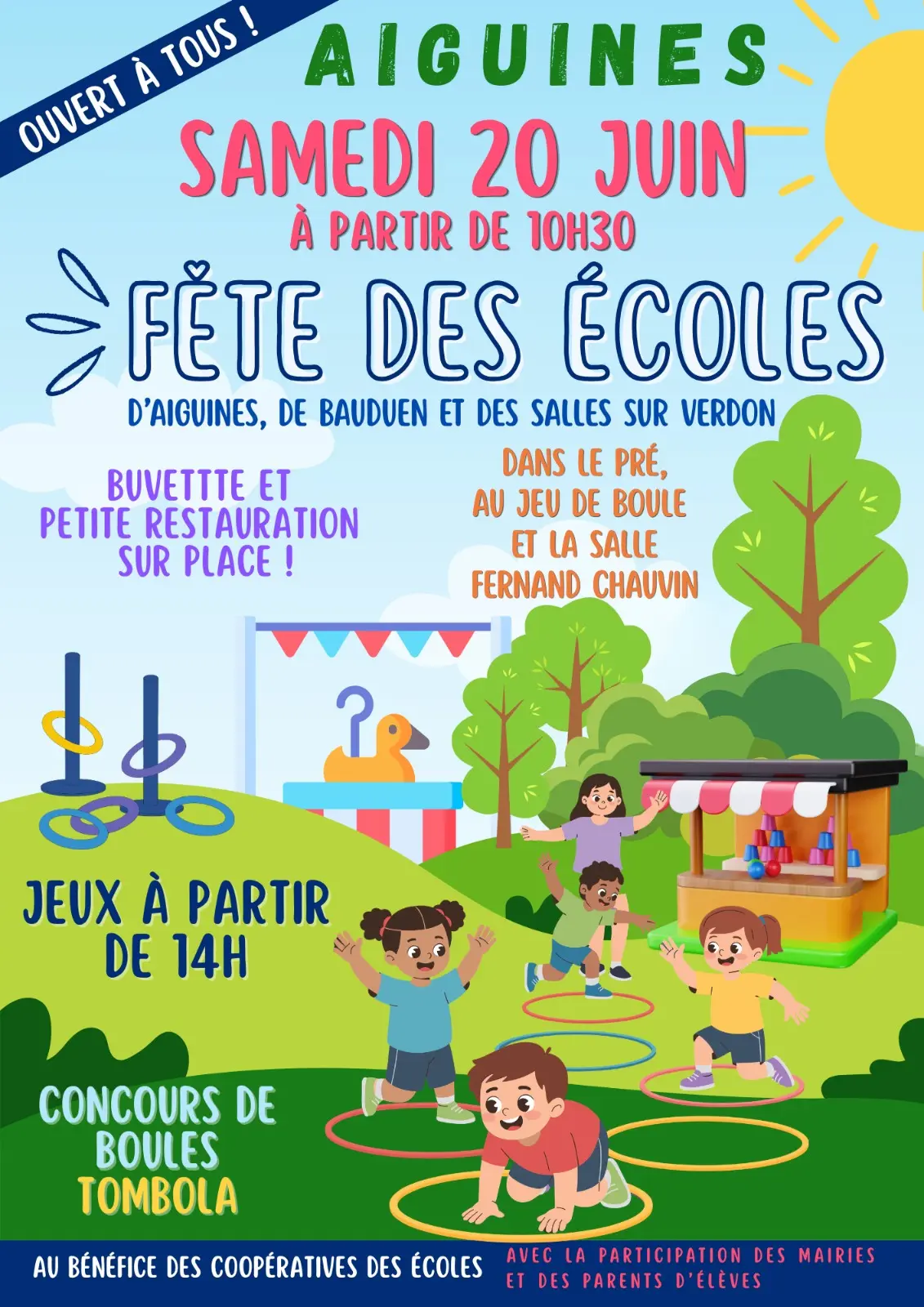 Fête de fin d'année des écoles d'Aiguines, Bauduen et Les Salles