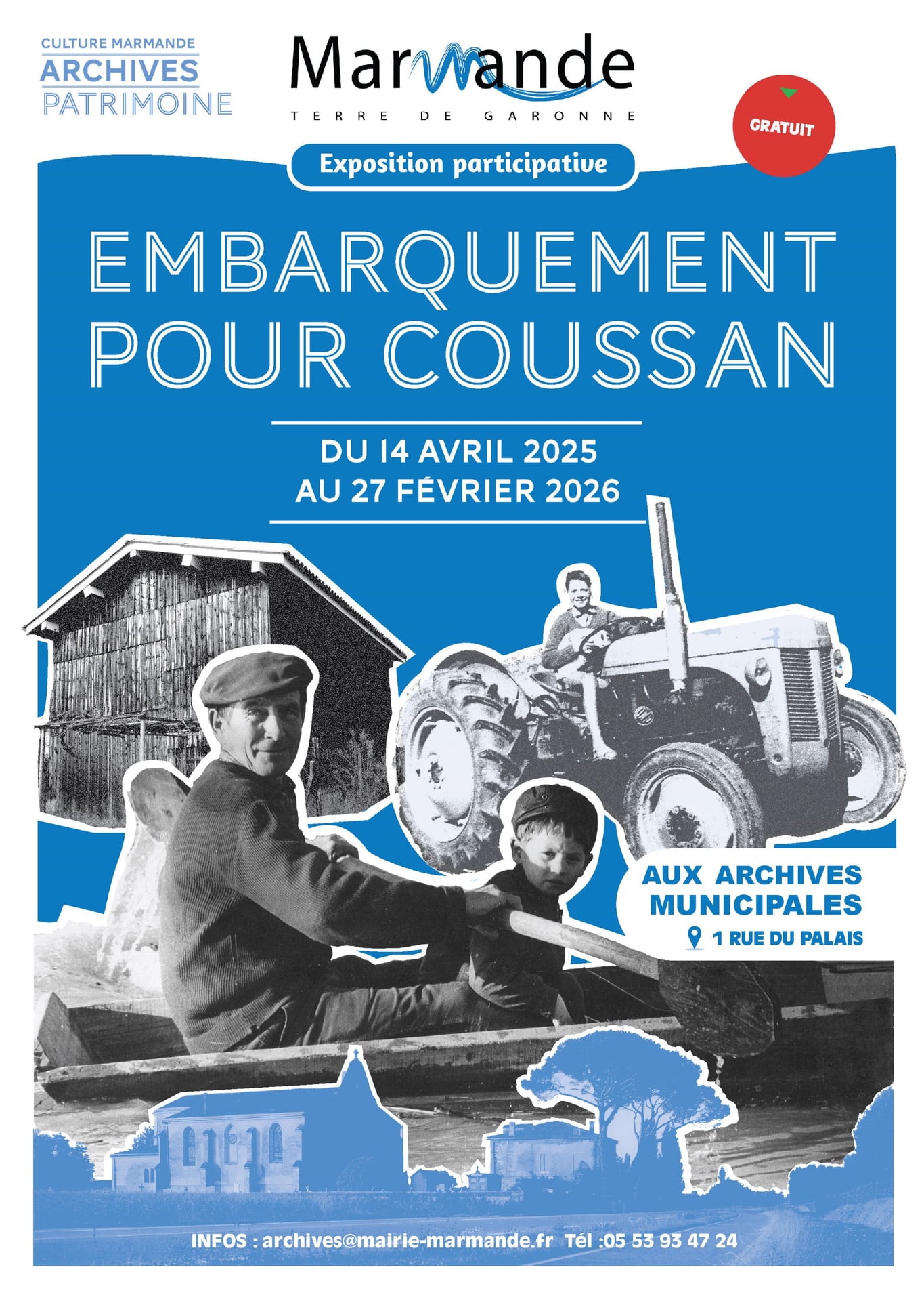Exposition "Embarquement pour Coussan" aux Archives Municipales