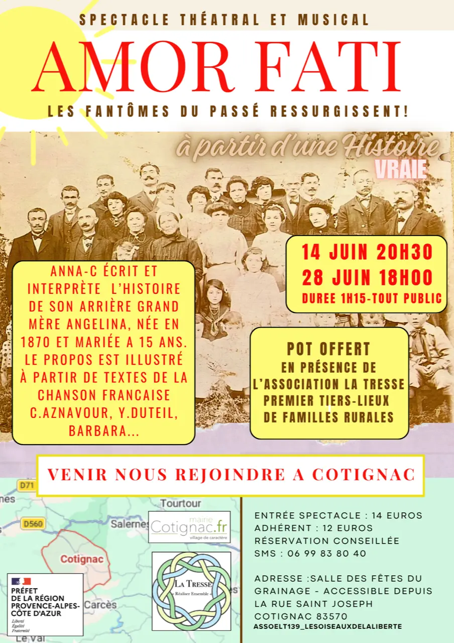 Spectacle théâtral et musical : Amor Fati