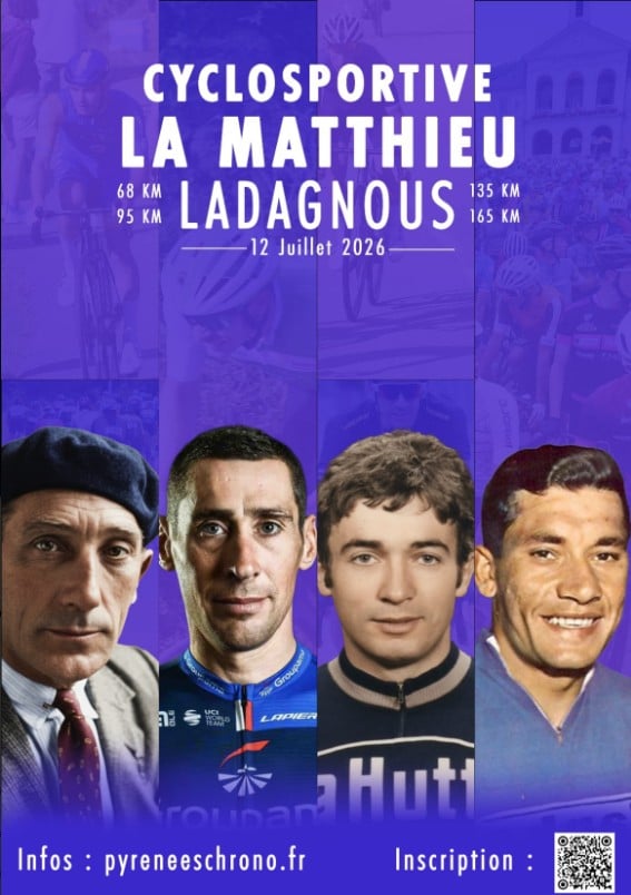 Cyclosportive La Matthieu Ladagnous - MODIFICATION DE PARCOURS
