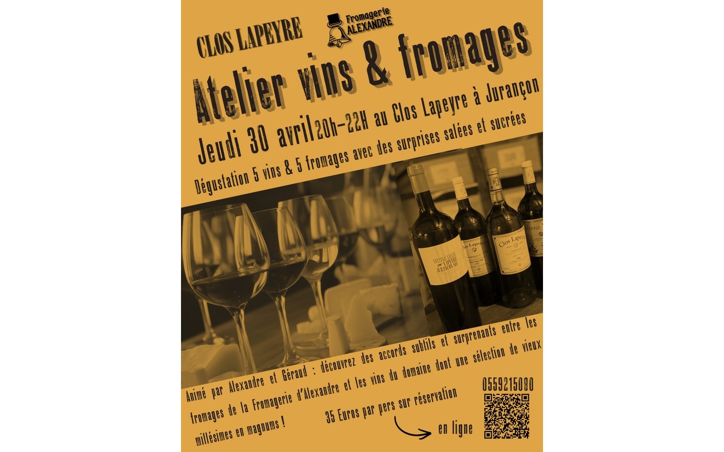 Atelier dégustation vin et fromage