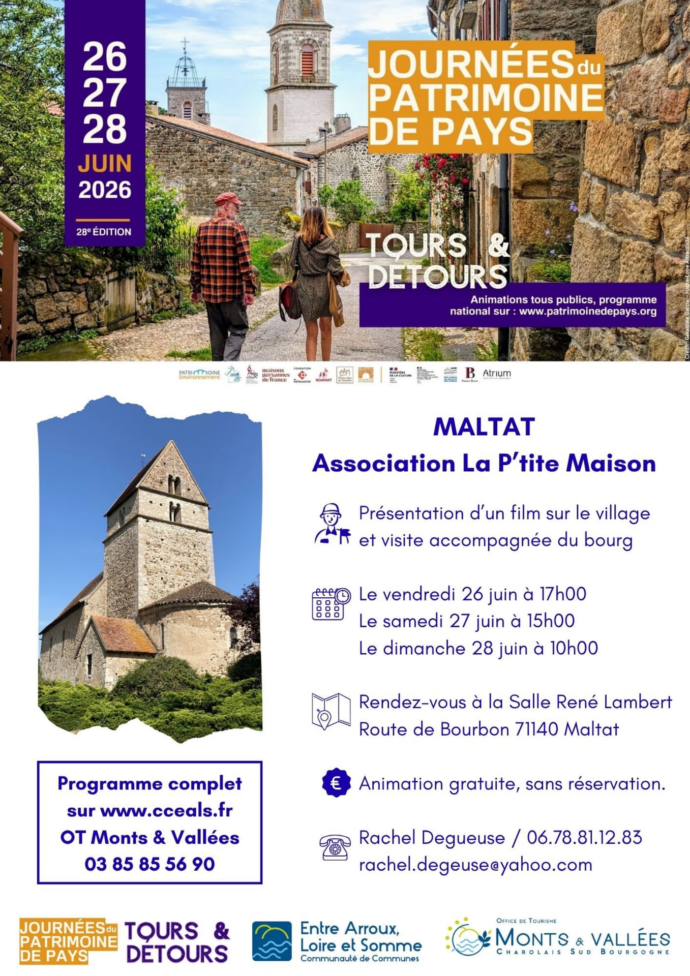 JOURNÉES DU PATRIMOINE DE PAYS À MALTAT