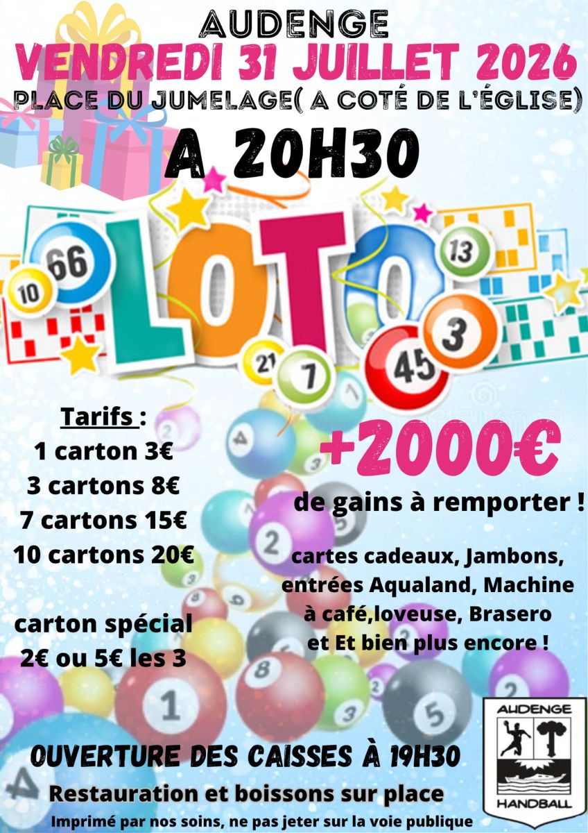 Loto de l'été en plein air