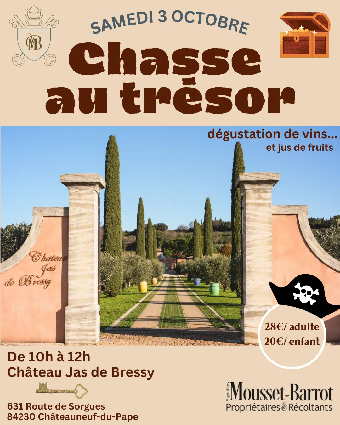 Chasse au trésor au Château Jas de Bressy