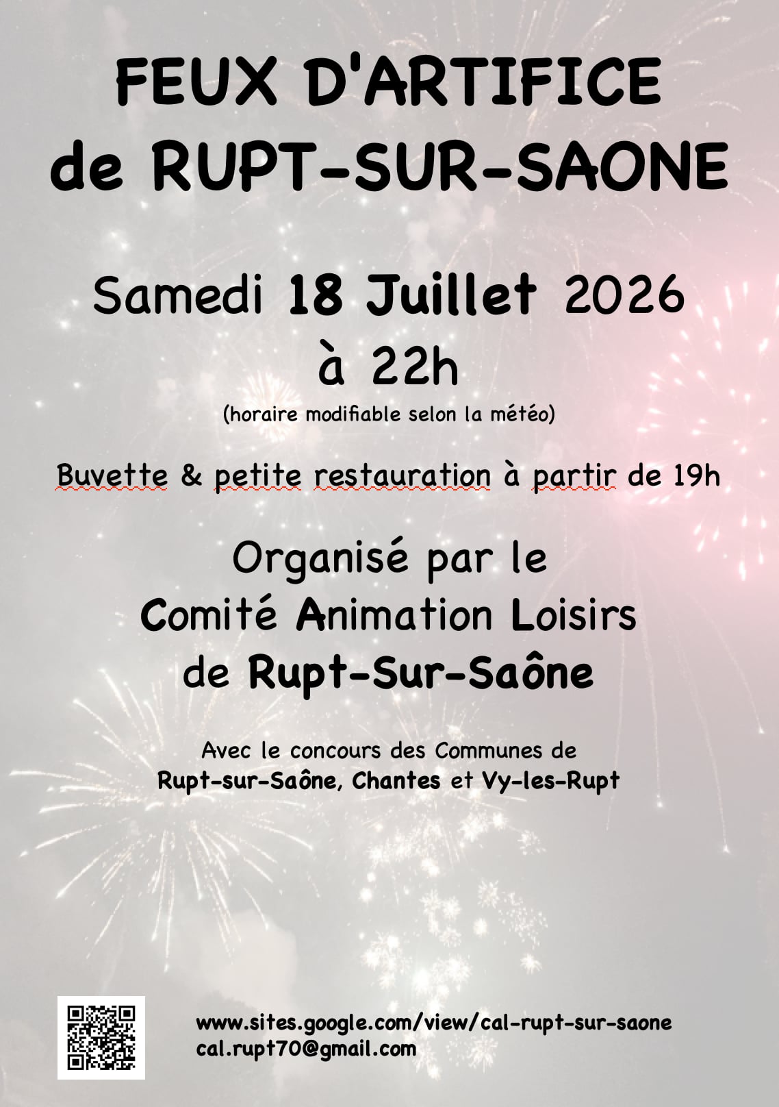 Feux d'artifice de Rupt-Sur-Saône