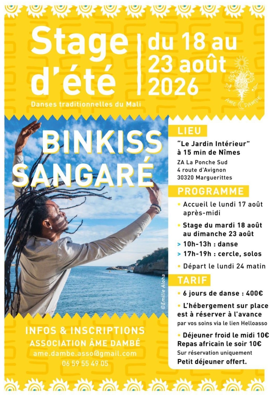 Stage d'été de danses traditionnelles du Mali - Binkiss Sangaré