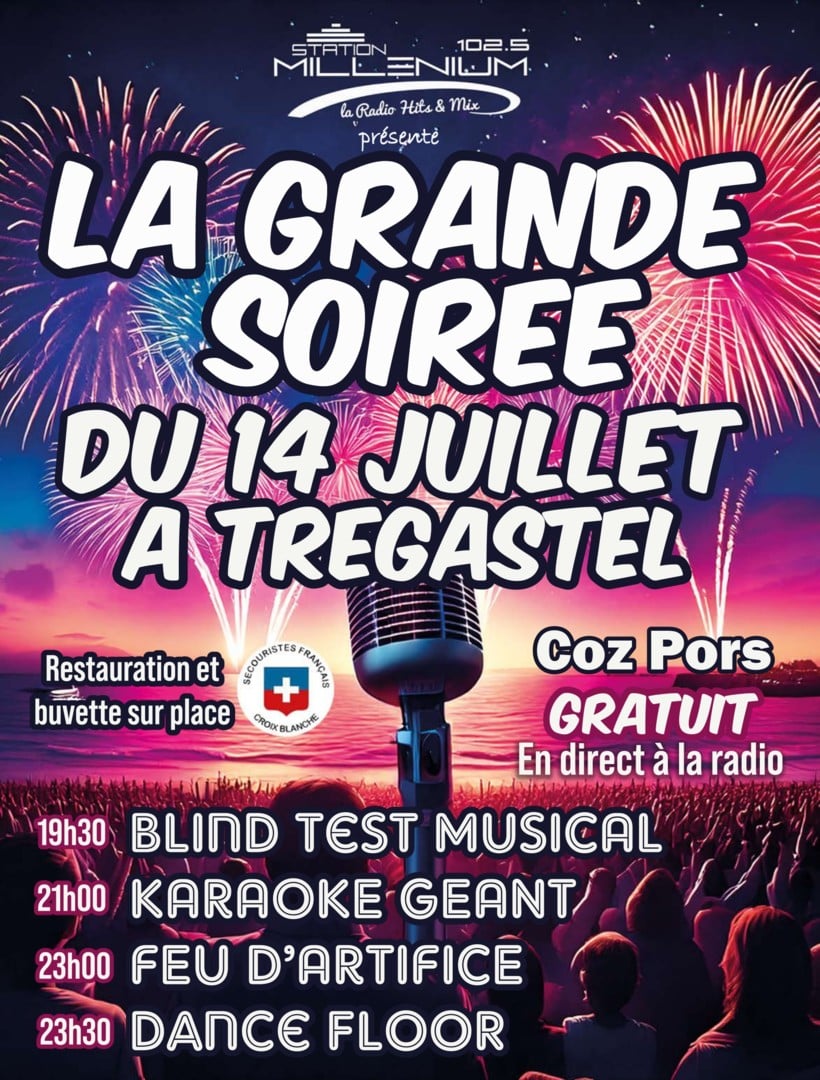 La Grande Soirée du 14 Juillet à Trégastel